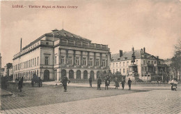 BELGIQUE - Liége - Théâtre Royal Et Statue Grétry - Carte Postale Ancienne - Liege