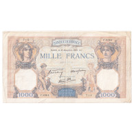 France, 1000 Francs, Cérès Et Mercure, 1939, C.8364, TTB, Fayette:38.39 - 1 000 F 1927-1940 ''Cérès E Mercure''