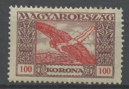 Hongrie - Hungary - Ungarn Poste Aérienne 1924 Y&T N°PA6 - Michel N°F383 * - 100k Icare - Usati