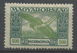 Hongrie - Hungary - Ungarn Poste Aérienne 1924 Y&T N°PA7 - Michel N°F384 * - 500k Icare - Usati