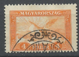 Hongrie - Hungary - Ungarn Poste Aérienne 1927-30 Y&T N°PA12 - Michel N°F427 (o) - 4fi Oiseau Turul - Usado