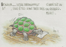 Carte De Réabonnement à CP Mag (Tortue) - Veyri, Bernard