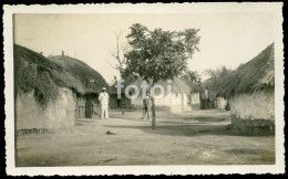 20s PHOTO POSTCARD VILLAGE GUINEA CUBATAS GUINE BISSAU AFRICA AFRIQUE CARTE POSTALE - Guinea-Bissau