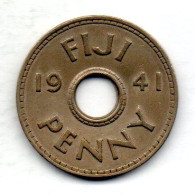 FIJI, 1 Penny, Copper-Nickel, Year 1941, KM # 7 - Figi