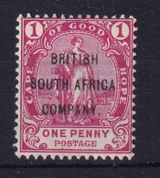 Rhodesia - BSAC: 1896   COGH 'British South Africa Company' OVPT    SG59     1d    MH   - Sonstige & Ohne Zuordnung