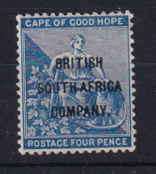 Rhodesia - BSAC: 1896   COGH 'British South Africa Company' OVPT    SG62     4d    MH    - Sonstige & Ohne Zuordnung
