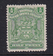 Rhodesia - BSAC: 1898-1908   Arms    SG75a     ½d   Yellow-green  MH    - Andere & Zonder Classificatie