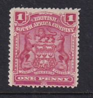 Rhodesia - BSAC: 1898-1908   Arms    SG77     1d   Rose   MH    - Other & Unclassified