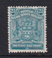 Rhodesia - BSAC: 1898-1908   Arms    SG80     2½d   Dull Blue  MH    - Andere & Zonder Classificatie
