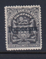 Rhodesia - BSAC: 1909/12   Arms 'Rhodesia' OVPT    SG111     7/6d         MH   - Otros & Sin Clasificación