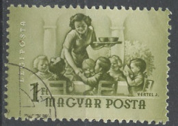 Hongrie - Hungary - Ungarn Poste Aérienne 1954 Y&T N°PA170 - Michel N°F1367 (o) - 1fo Déjeuner Des Enfants - Gebruikt