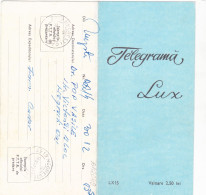 SANTA CLAUS,TELEGRAM, TELEGRAPH, 1974, ROMANIA,cod.LX15. - Télégraphes