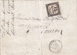 France Taxe N°3 Sur Lettre - B/TB - 1859-1959 Briefe & Dokumente