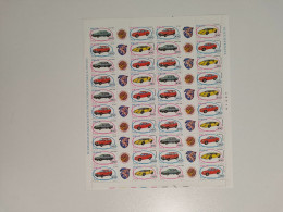 Foglio Francobolli 1985 Auto Lancia Thema Fiat Abarth Lamborghini Lancia Thema Italia Poste - Hojas Completas