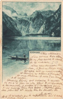 Allemagne - Koenigsee - Rivière - Montagne - Barque - - Carte Postale Ancienne - Berchtesgaden