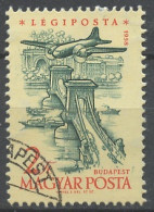 Hongrie - Hungary - Ungarn Poste Aérienne 1958-59 Y&T N°PA218 - Michel N°F1566 (o) - 2fo Pont Des Chaines à Budapest - Usati