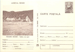 Romania Intreg Postal Bihor Padurea Neagra Tabara De Copii - Cartas & Documentos