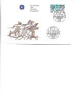 Germany -  Official First Day Cover 1987 - For Sport 12.021987 - Nordic Ski World Championships,Obersdorf - 1981-1990