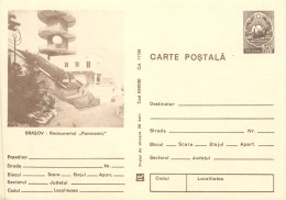 Romania Intreg Postal Brasov Restaurant Panoramic - Brieven En Documenten