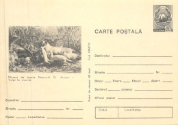 Romania Intreg Postal Muzeul De Istori Naturala G. Antipa Vulpi La Vizuina - Brieven En Documenten