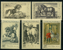 CZECHOSLOVAKIA 1969 Horse Engravings MNH / **  Michel 1870-74 - Ungebraucht