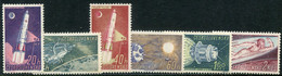 CZECHOSLOVAKIA 1961 Space Exploration MNH / **.  Michel 1252-57 - Nuovi