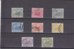 WESTERN AUSTRALIA - O / FINE CANCELLED - SWAN - CIGNE - 1885/1893 - Yv. 42/49     Mi. 30, 34/40 - Used Stamps