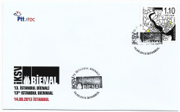 2013 - 13TH ISTANBUL BIENNIAL - FDC - Cartas & Documentos