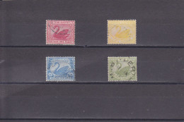 WESTERN AUSTRALIA - O / FINE CANCELLED - SWAN - CIGNE - 1898/1907 -  Yv. 53/56A      Mi. 44/46, 48 - Used Stamps