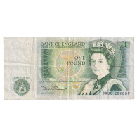 Billet, Grande-Bretagne, 1 Pound, KM:377b, TTB - 1 Pound