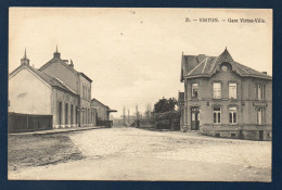 Virton. Gare De Virton-Ville. Entrée. Dépôt De Marchandises. Café-Tabacs. Ligne 155 Marbehan-Ecouviez ( 1873) - Virton