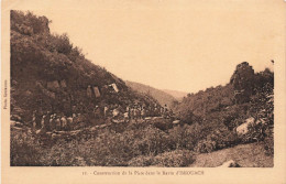 MAROC - Construction De La Piste Dans Le Ravin D'Imiouach - Carte Postale Ancienne - Other & Unclassified