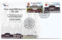 2015 - 95TH ANNIVERSARY OF THE GRAND NATIONAL ASSEMBLEY OF TURKEY - FDC - FDC
