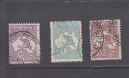 AUSTRALIA - O / FINE CANCELLED - 1929 - KANGAROO - Mi. 83, 84, 85  -  Yv. 61, 62, 63 - Gebraucht