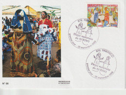 Mayotte 2008 Carte Maximum Danse Mahoraise 217 - Cartas & Documentos