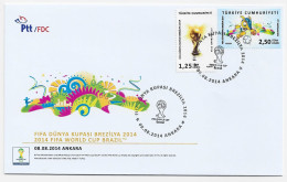 2014 - FIFA WORLD CHAMPIONSHIP WORLD CUP BRAZIL  - FDC - Brieven En Documenten