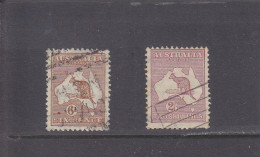 AUSTRALIA - O / FINE CANCELLED - 1931 -  KANGAROO -   Yv. 84, 85a  -   Mi. 104, 107 - Gebruikt