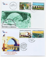 2015 AND 2014  - HISTORICAL BRIDGES - FDC - Covers & Documents