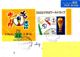 GIAPPONE JAPAN - 2002 HIGASHINADA Coppa Mondo Calcio Fifa World Cup Korea/Japan Serie 2v. Su Busta Fdc Viaggiata - 8475 - 2002 – Südkorea / Japan