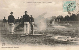 MILITARIA - Camp De Châlons - Le 155 Court - Pièce Feu ! - Carte Postale Ancienne - War 1914-18