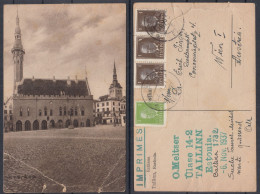 Action !! SALE !! 50 % OFF !! ⁕ Estonia 1937 ⁕ Rathaus Tallinn, Raekoda ⁕ Used Postcard - Estonie