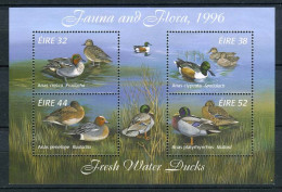 Ireland 1996. 'Fresh Water Ducks' - 1 Block W 4 Stamps. MINT - Blocks & Sheetlets