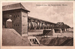 ! Alte Ansichtskarte Weichselbrücke Bei Marienwerder , Westpreußen - Pologne