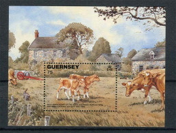 Guernsey 1 Block - MINT - Guernesey