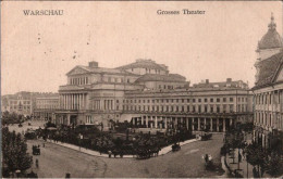 ! Alte Ansichtskarte Warschau, Warszawa, Theater, 1917, Polen - Poland