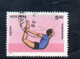1991 India - Dhanurasana - Yoga - Oblitérés