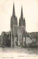 FRANCE - Quimper - Façade De La Cathédrale - Carte Postale Ancienne - Quimper