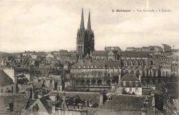 FRANCE - Quimper - Vue Générale  - L'Evêché - Carte Postale Ancienne - Quimper