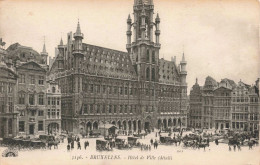 BELGIQUE - Bruxelles - Hôtel De Ville - Animé - Carte Postale Ancienne - Autres & Non Classés