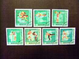 MAHRA ARABIA DU SUD 1968 YVERT 13 FU + PA 11 FU VENCEDORES ALEMANES EN LOS JUEGOS OLIMPICOS - Used Stamps